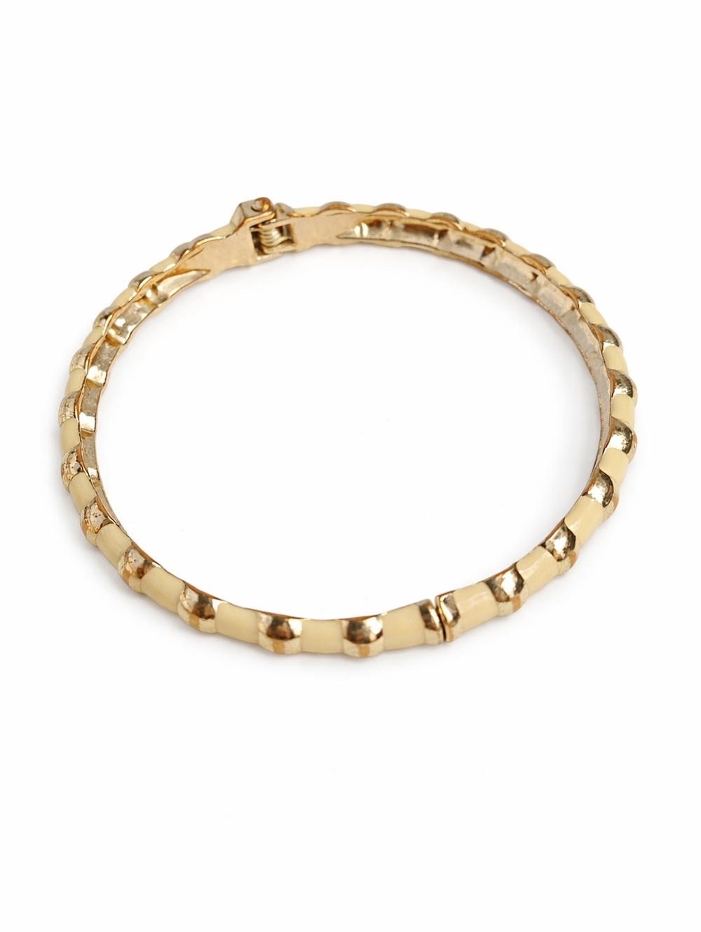 Gold & Tan Bracelet | Lobster Clasp | Neutral Stackable Jewelry